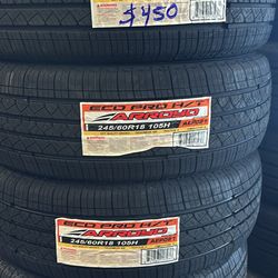 New 245/60/18 Arroyo Tires