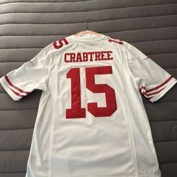 Michael Crabtree 49ers Jersey (Stitched / Sewn On Field Nike Jersey)