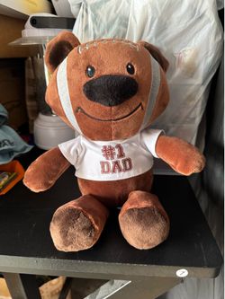 #1 Dad Stuffed Bear