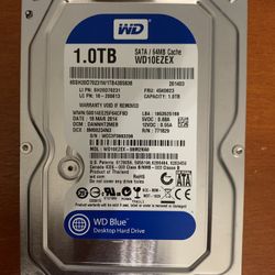 Western Digital (WD) Blue 1TB Desktop Hard Drive - SATA 6Gb/s, 64MB Cache
