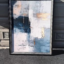 Blue / Grey Abstract Wall Art 