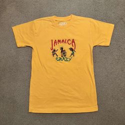 Jamaica Me Crazy Casual Gear Yellow Island Tropical Beach Vacation T-Shirt