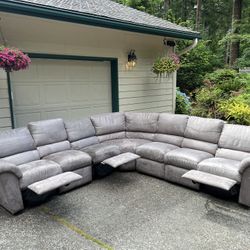 Reclining Sectional (gray)