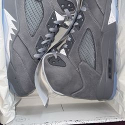  Authentic  Wolf Grey Jordan 5’s 2026 Release Men’s
