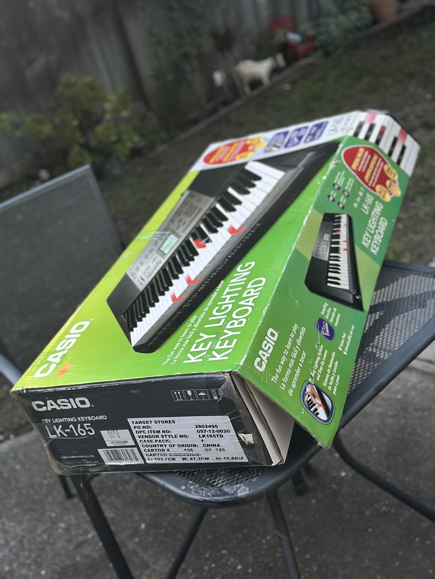 CASIO LK-165 key lighting keyboard
