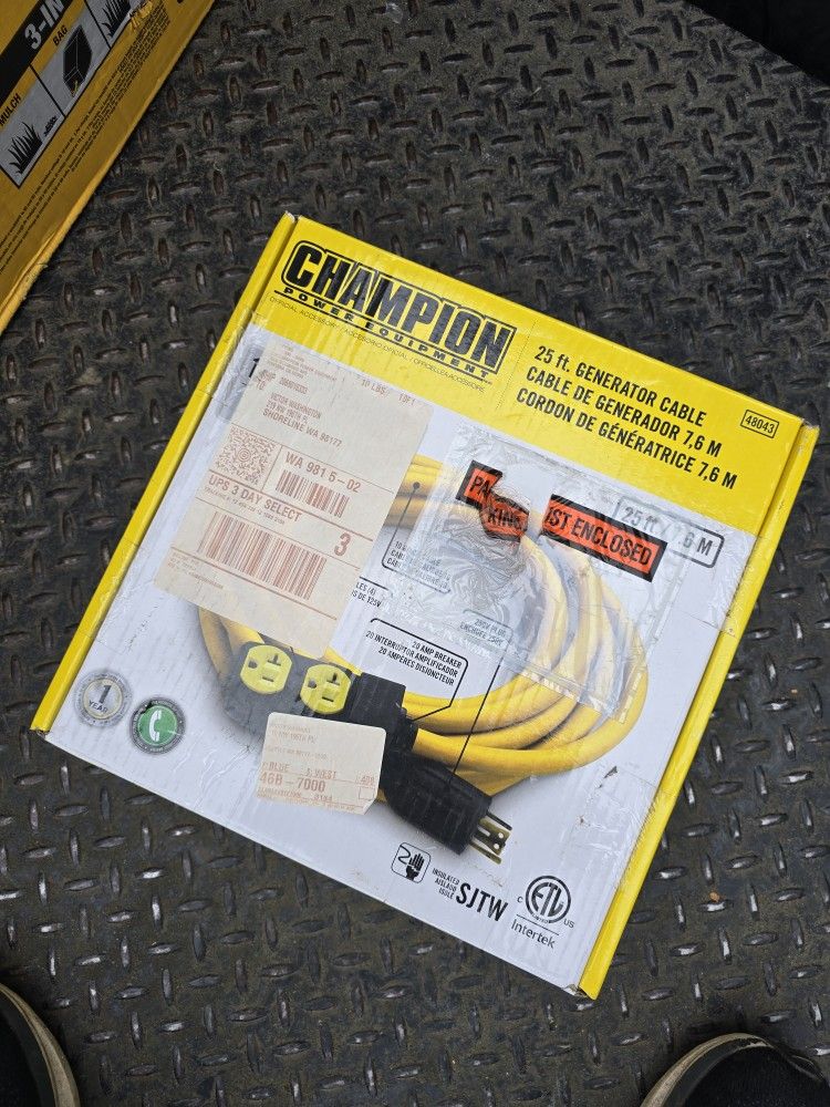 Champion 48043 Extension Cord Yellow