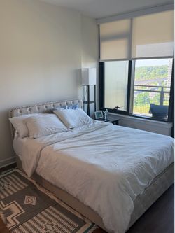 bed king with mattress from IKEA