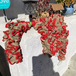 3 Burlap Garland 72 Inches Each Brand New