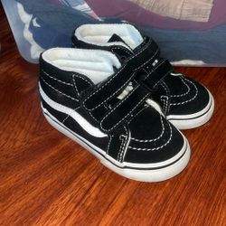 toddler high top velcro vans 