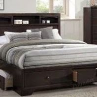 Melinna Collection Queen size bed with Drawers-available also in EK size Now 449.00 For Queen Size  Free Delivery 🚚 No Showroom 