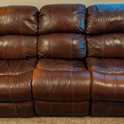 Flexsteel Leather Couch