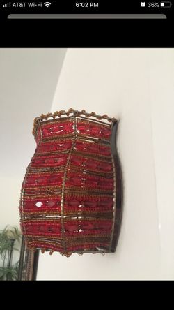 Beaded Wall flameless tea light candleholder