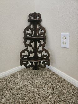 Wooden Corner Shelves 25 In Height