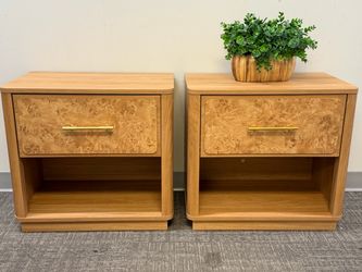 Set of 2, Modern 24" Nightstand with 1 Drawer and Open Storage Cabinet for Bedroom.(Medium Brown) ✅Dimensions:22.8'' H X 24.8'' W X 15.5'' D 💰139$