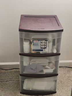 Sterilite 3-Drawer Medium Storage Cart