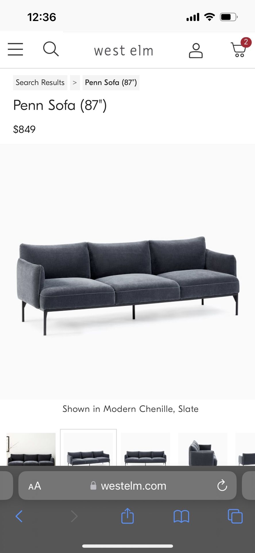 West Elm Penn Sofa