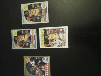 Basketball cards of magic Johnson lakers