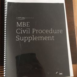 Bar Exam - Kaplan MBE Civ pro