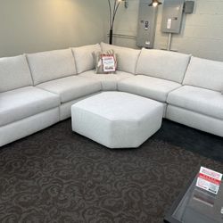 Plush Sections With Ottoman! 