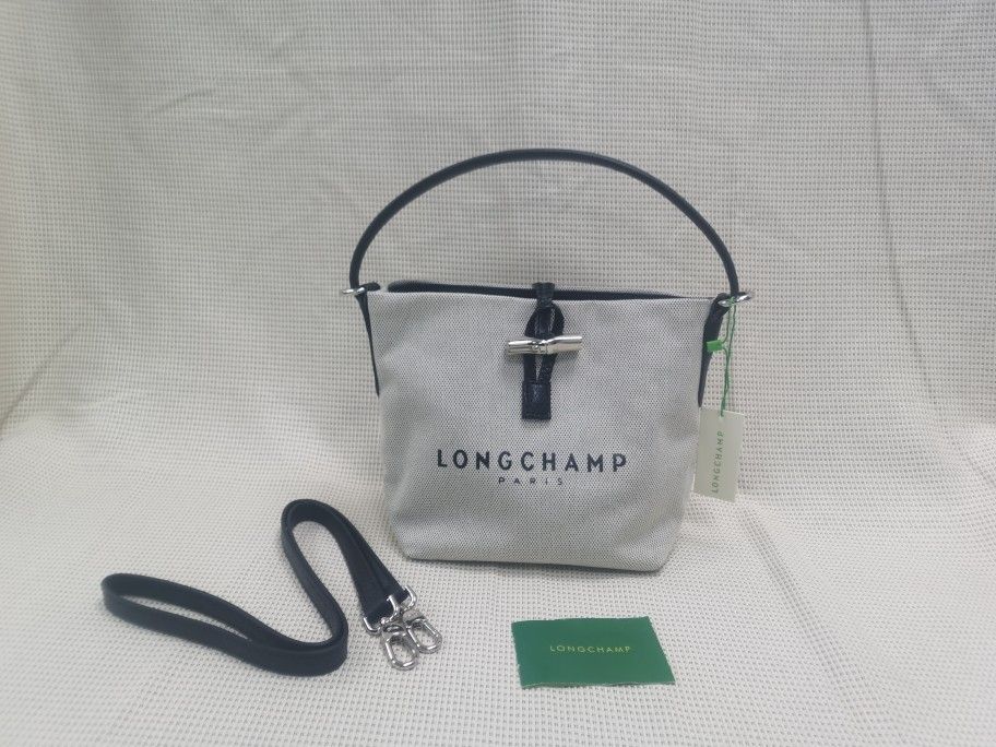 Longchamp Essential Toile Bucket Bag