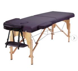 Purple Massage / Lash Table w/ Carry Bag