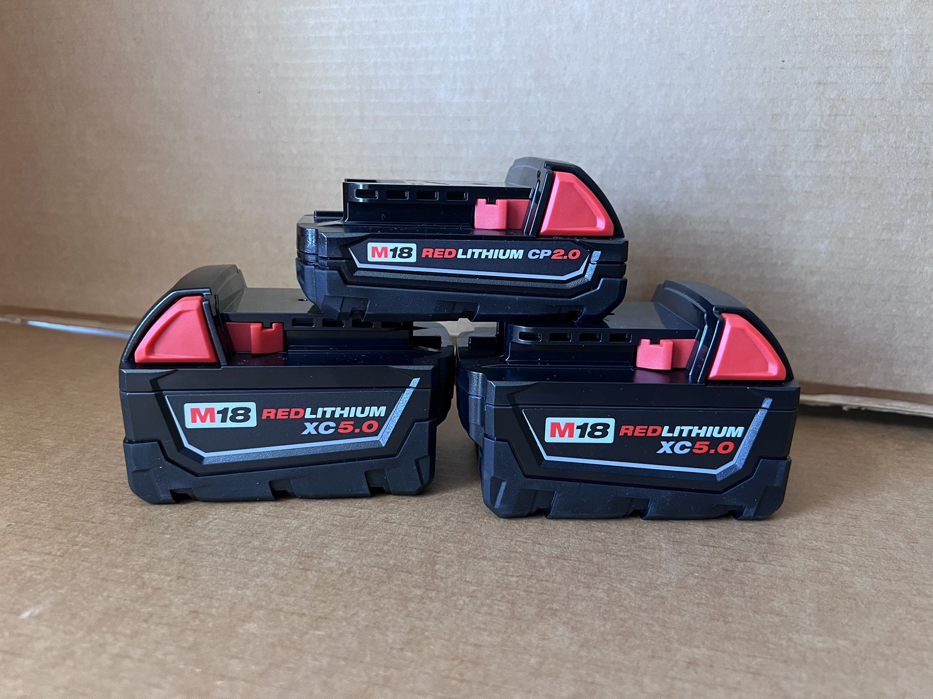 M18 5.0  And  M18 2.0  Milwaukee  Batteries 