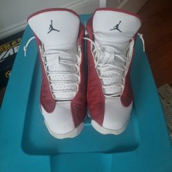 Jordan 13 Flint Gray And Red Size 12