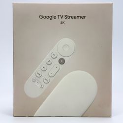 Google TV Streamer 4K 32GB with Voice Remote - Porcelain Color Brand New Sealed