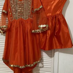 Net Peplum Style Dress