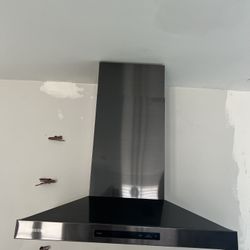 Samsung Hood  Black Stainless Steel Like New 