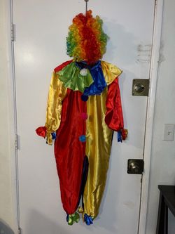 CLOWN KIDS HALLOWEEN COSTUME SIZE 7-10