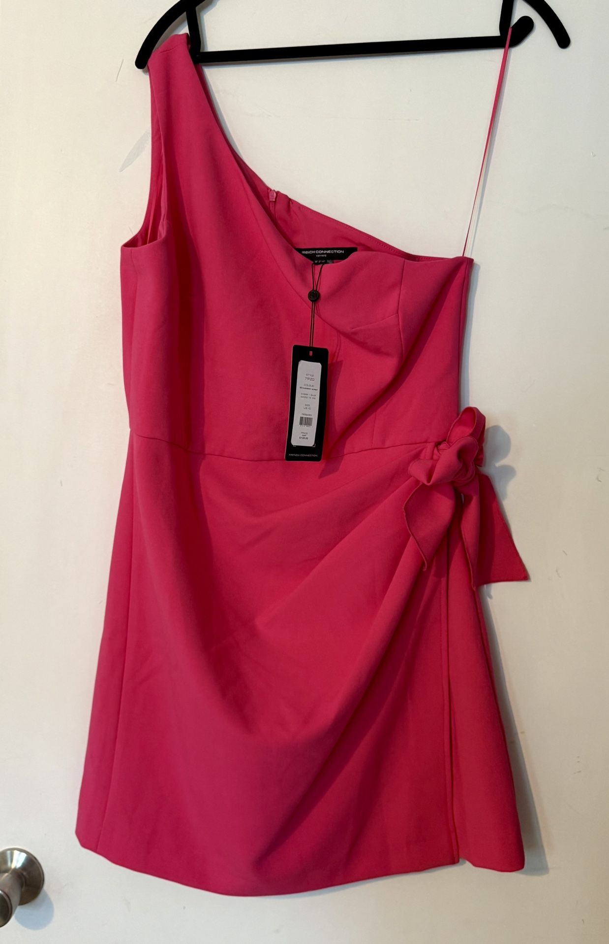 French Connection One-Shoulder Mini Dress - Size 10 (NWT)