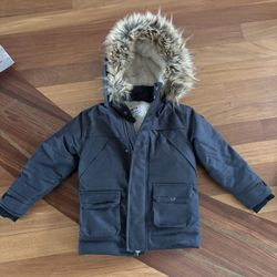 Black Denali Down Coat, Boys 5yo