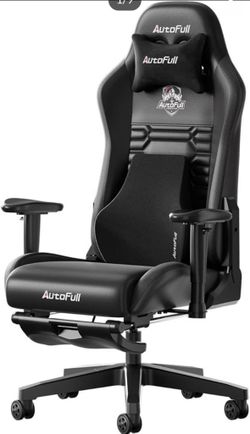 K350-AutoFull C3 Gaming Chair Office Chair PC Chair with Ergonomics Lumbar Support, Racing Style PU Leather High Back Adjustable Swivel Task Chair wit