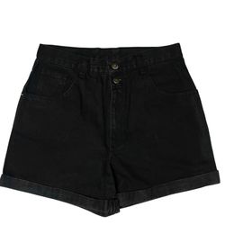 No Boundaries Black High Waist Denim Shorts Size 11/12 Women’s Vintage Look
