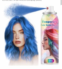 Temporary Hair Color Spray – Blue 120ml 2pack