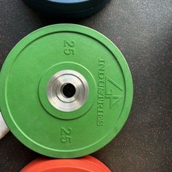 25 Pound Urethane Bumper Plates 