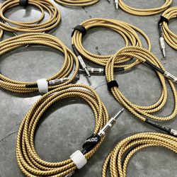 GLS Pro Audio Studio Instrument Cables - 1/4 Inch TS for Guitar/Bass/Synth Braided - Assorted Sizes