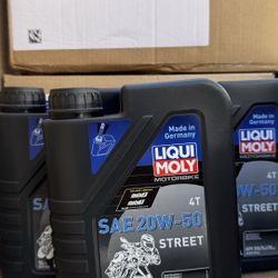 LiquiMoly 20w50 4t full Synthetic 6 Quarts Case