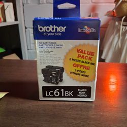 Brother Brand New Black 2 Pk Ink Cartridges Boxed Ex 10/26