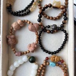 Natural Crystal Bracelets 