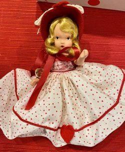 Sweet Vintage Nancy Ann Storybook Doll Queen of Hearts #157 Complete