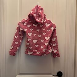 Cozy Pink Heart Hoodie