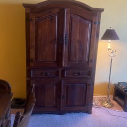 Armoire with shelving 