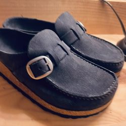 Birkenstock Buckley Suede Leather Loafer Sz.38