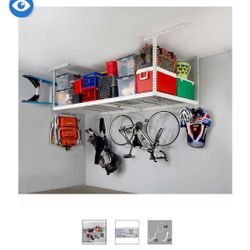 SafeRacks 4 ft. x 8 ft. Overhead Garage Storage Rack $200