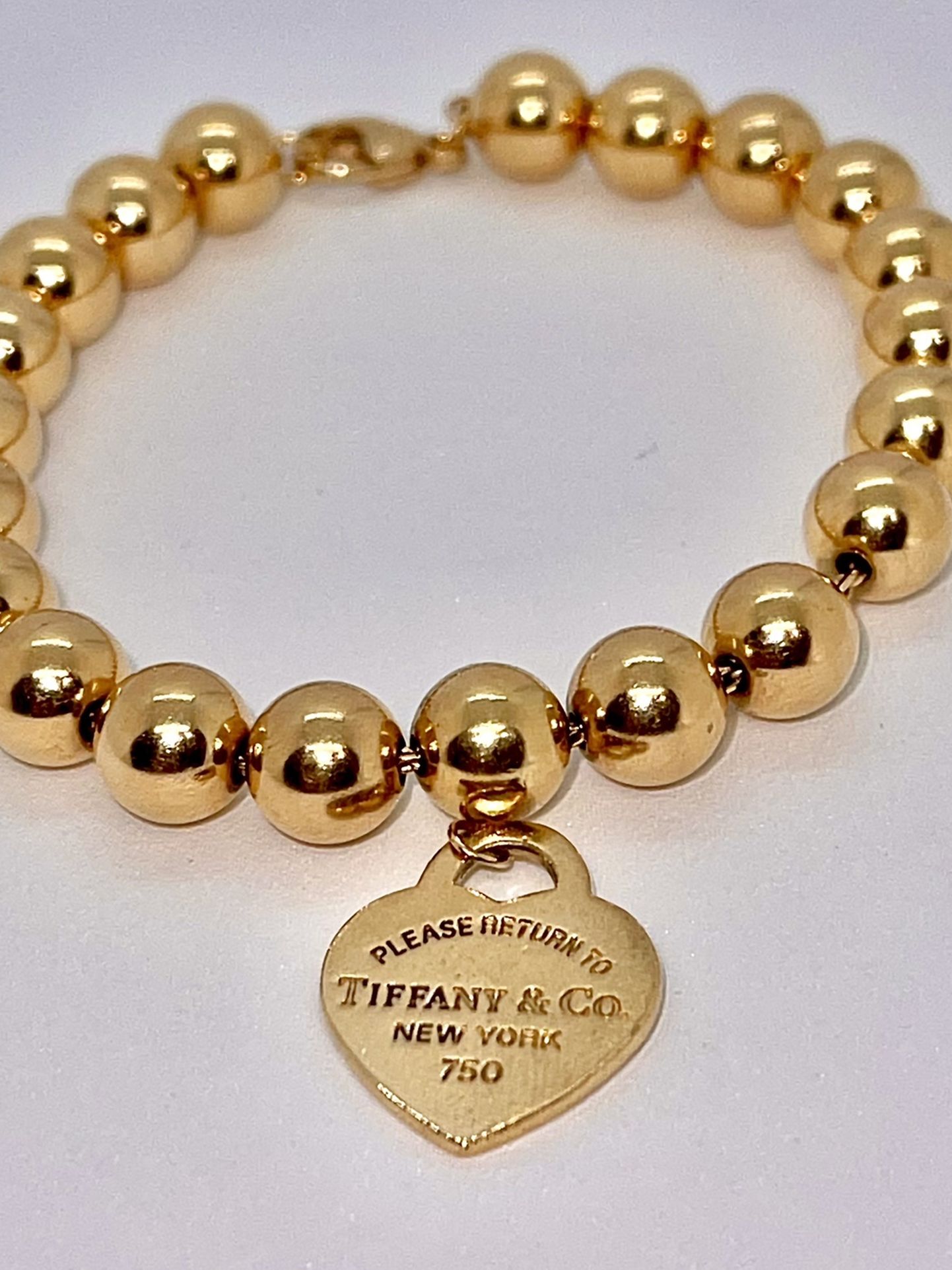 18k Gold Ball Bracelet