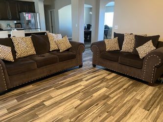 Grey couches