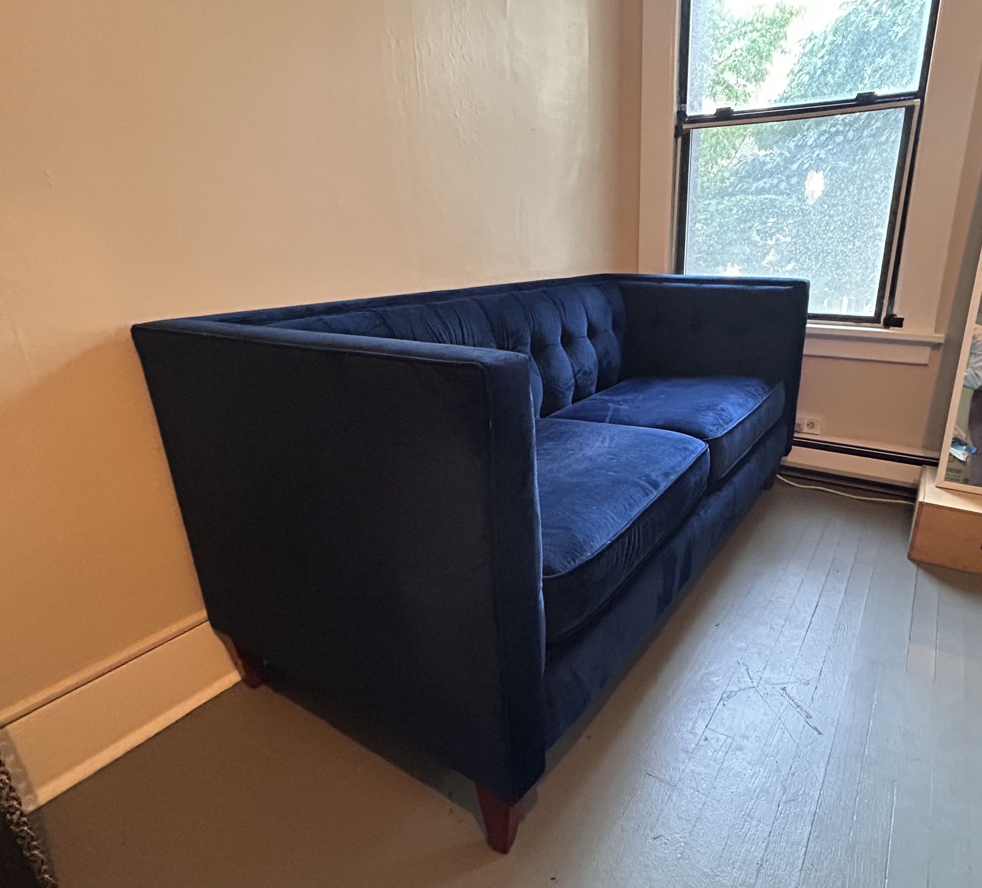 Blue Velvet Couch