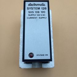 electromatic SYSTEM 128 SXS 128 120 SUPPLY 120 V AC CURRENT SUPPLY